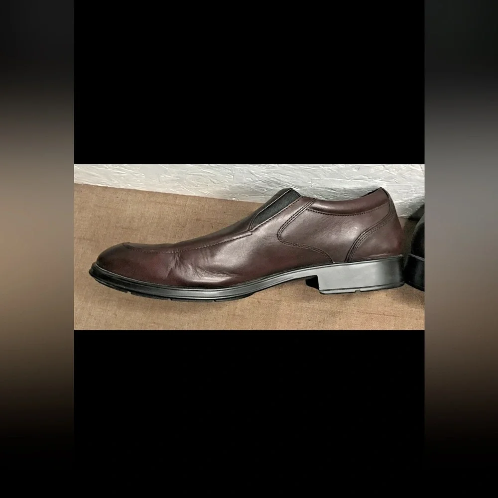 Rockport AdiPrene Men's Loafers Brown Leather Slip-On Casual Dress Size 13M